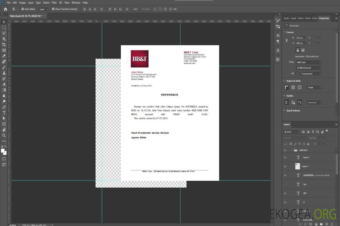 Référence USA , BB&T , closure template